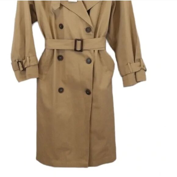 Genuine People Classic Trench Coat. Size XS - Picture 3 of 4